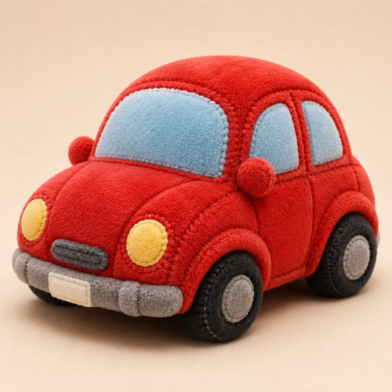Maqueta textil de un automóvil
